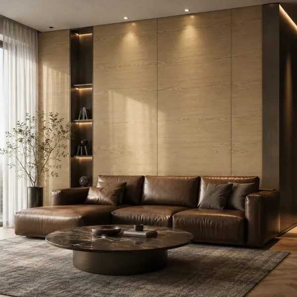 Light Honey Fine Grain Natural Wood Texture back
