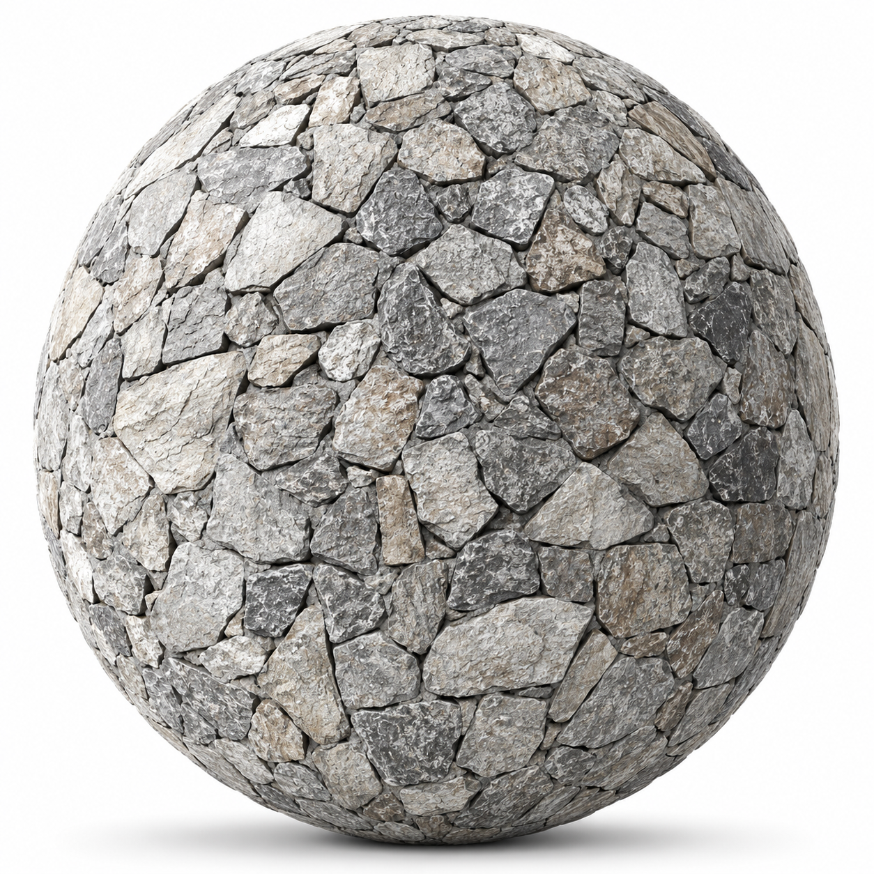 Irregular Mosaic Gray Beige Fieldstone Texture 1