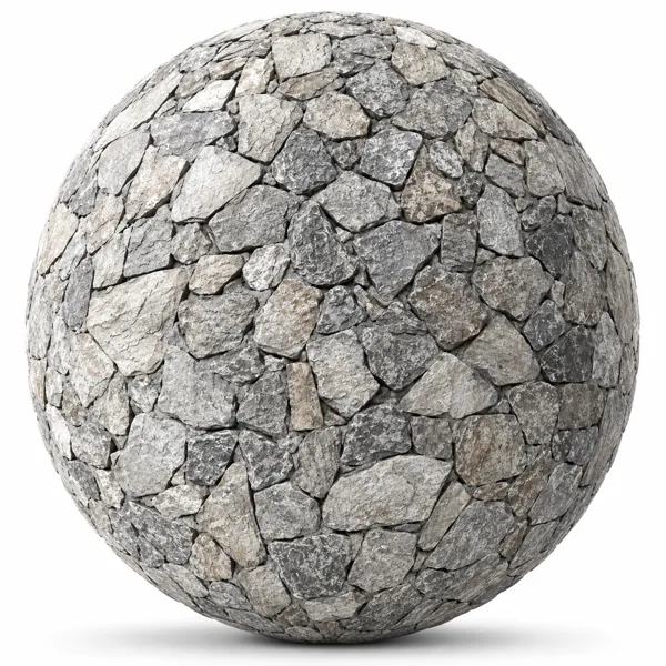 Irregular Mosaic Gray Beige Fieldstone Texture
