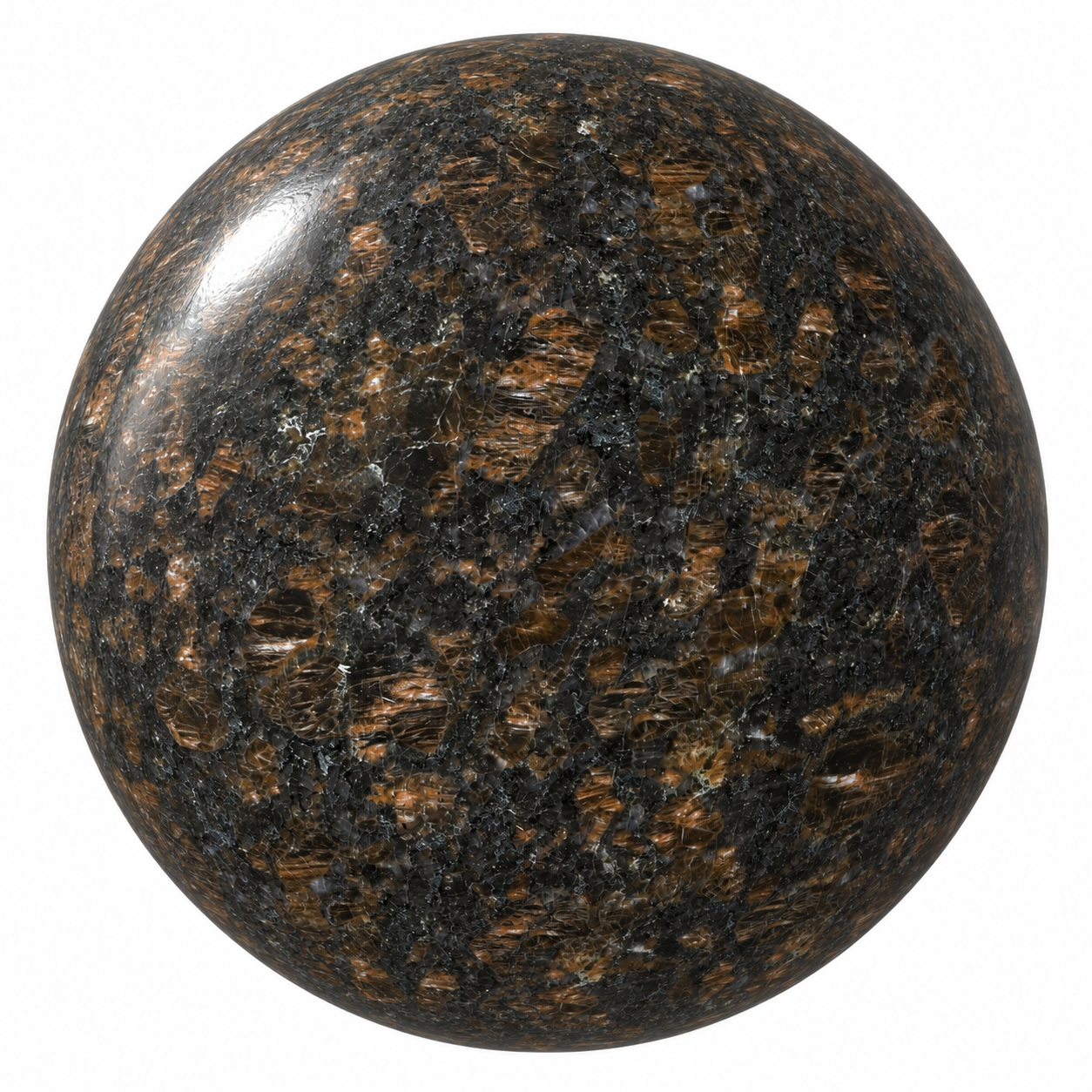 Black Copper Crystal Marble Texture 1