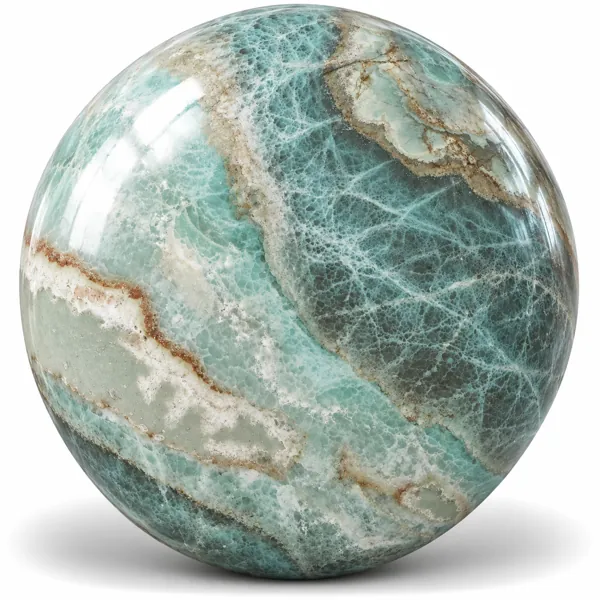 Aqua Green Clouded Onyx Effect Ceramic Texture