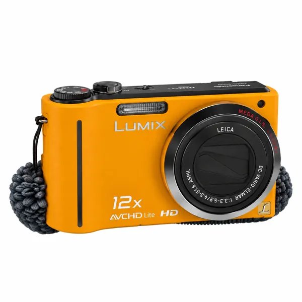 Orange Compact Digital Camera 3D Model