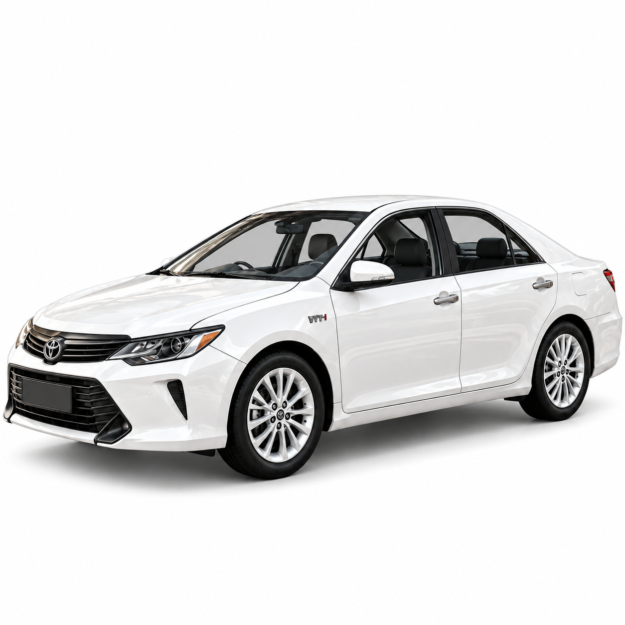 White Modern Sedan Car 3D Model 3