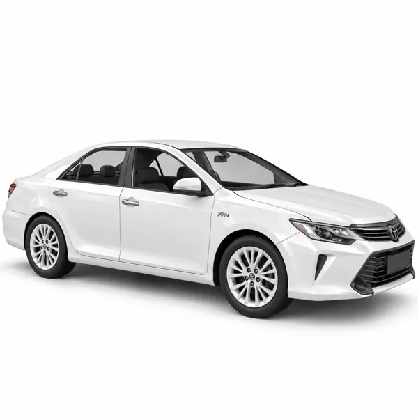 White Modern Sedan Car 3D Model