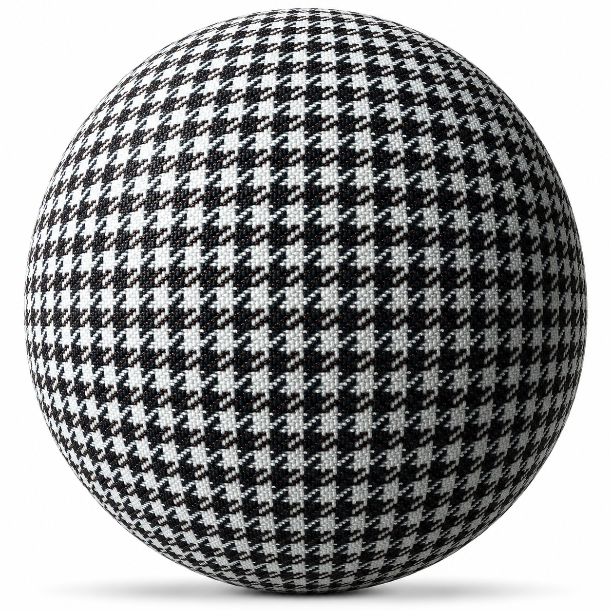 Black and White Houndstooth Fabric Texture