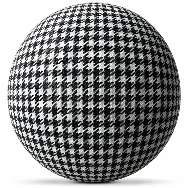 Black and White Houndstooth Fabric Texture