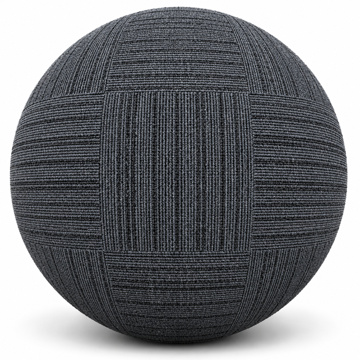 Charcoal Gray Quarter Turn Ribbed Carpet Tile Texture