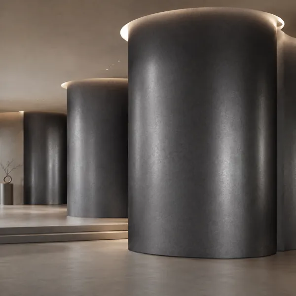 Dark Anthracite Mottled Metal Texture back