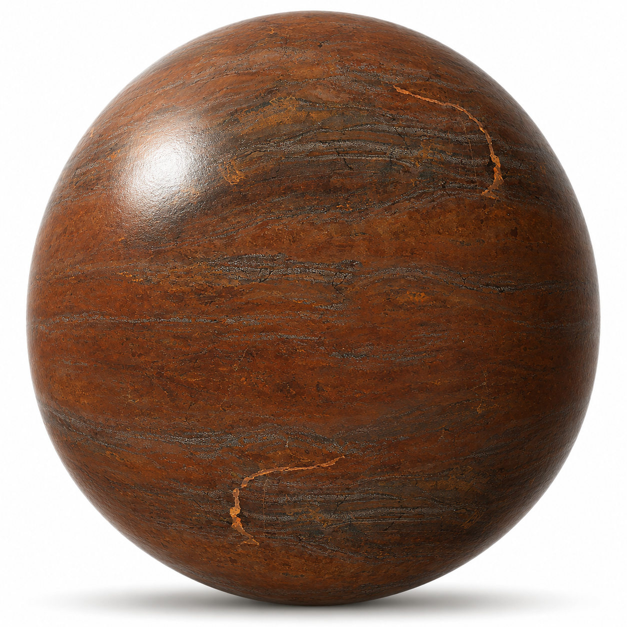 Layered Veins Reddish Brown Marble Texture 1
