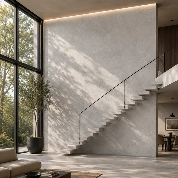 Chalk White Fine Grain Concrete Texture back