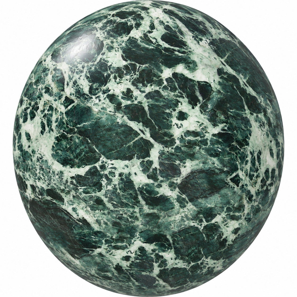 Deep Emerald Breccia White Vein Marble Texture