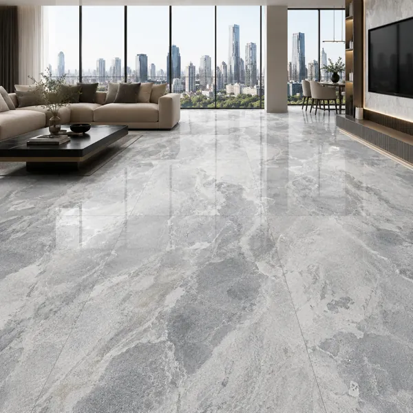 Silver Grey Layered Mineral Ceramic Texture back