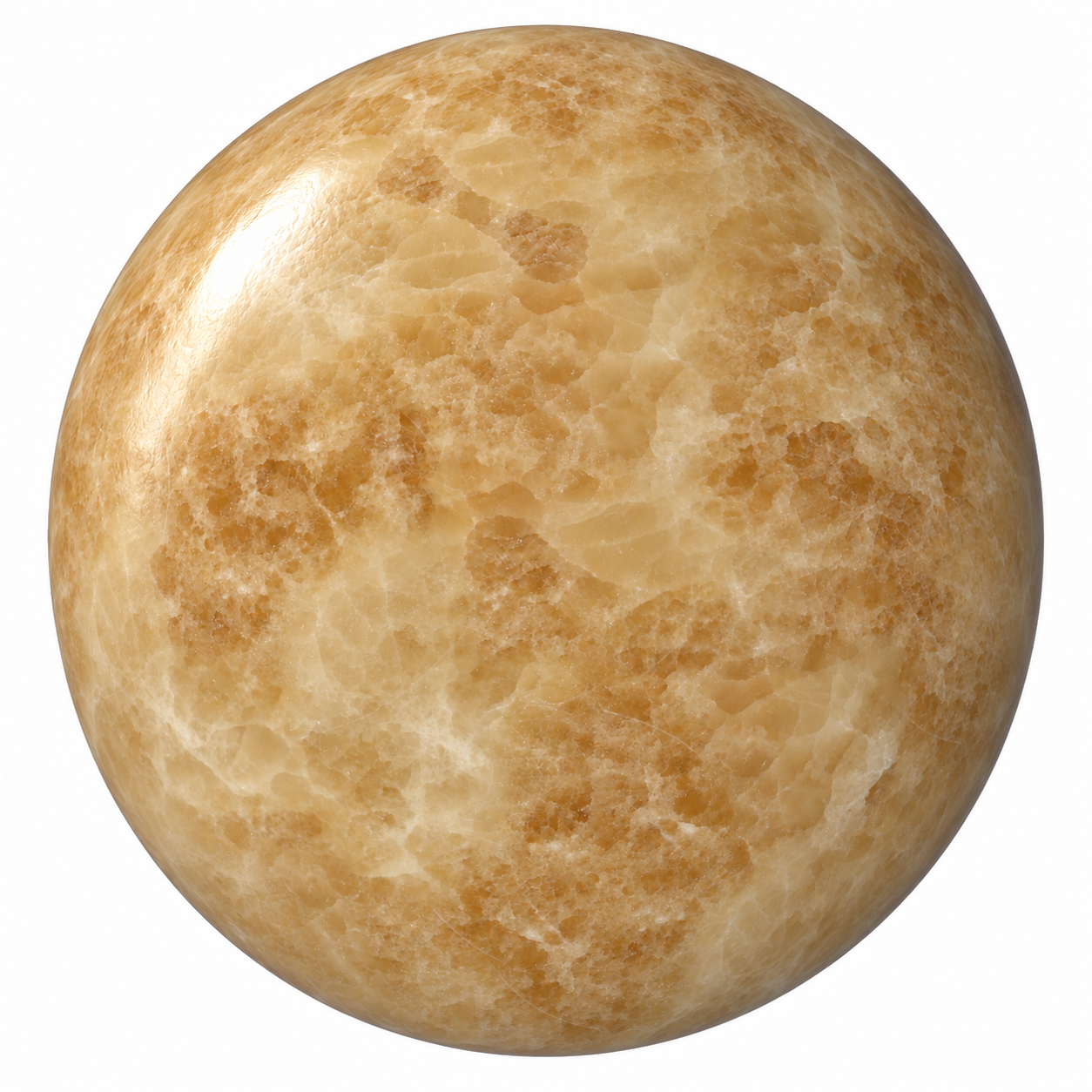 Honey Amber Crystalline Cloud Marble Texture