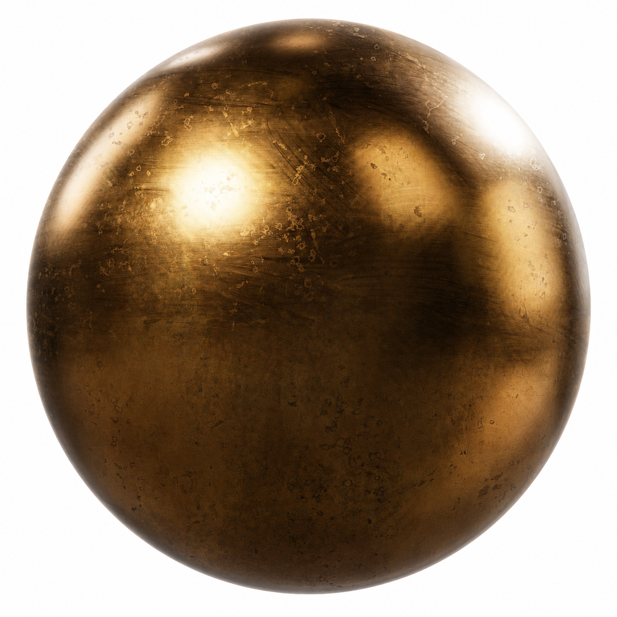 Aged Golden Bronze Patina Metal Texture