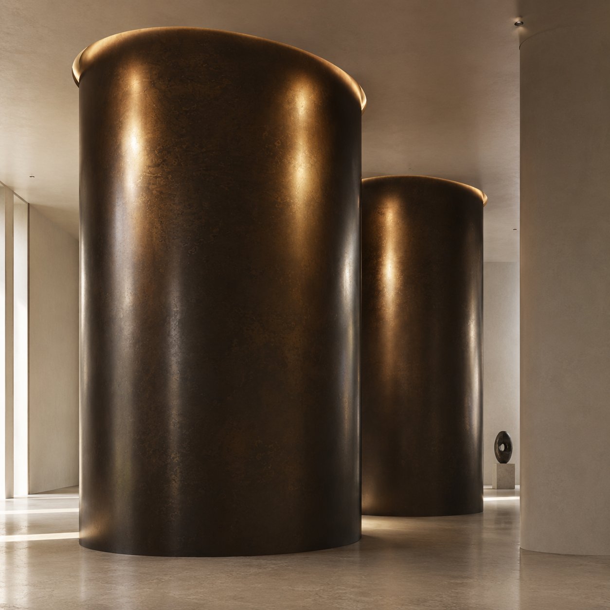 Aged Golden Bronze Patina Metal Texture 2