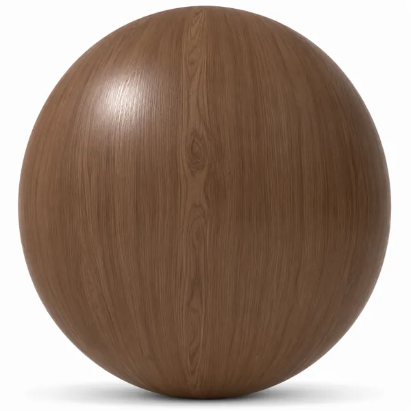 Deep Walnut-Brown Fine Grain Wood Parquet