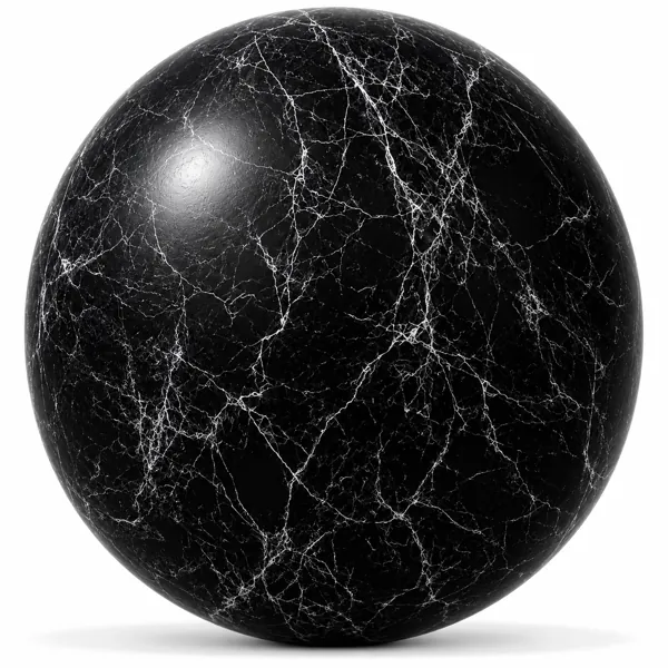 Black Marble – Dense White Spiderweb Veins