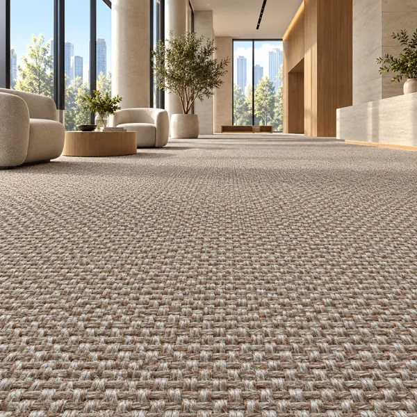 Warm Beige Basket Weave Carpet Texture back