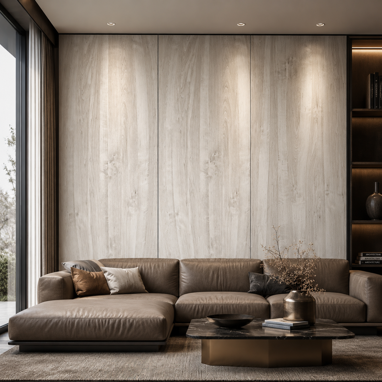 Pale Whitewashed Vertical Grain Wood Texture 2