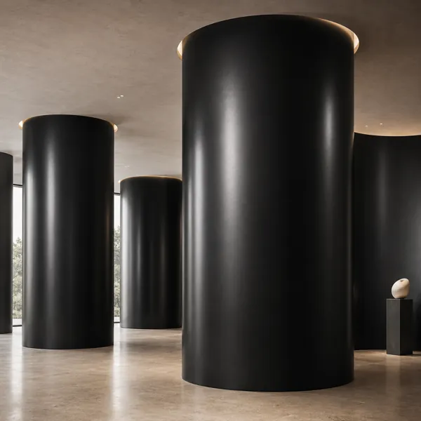 Glossy Deep Black Painted Metal Texture back