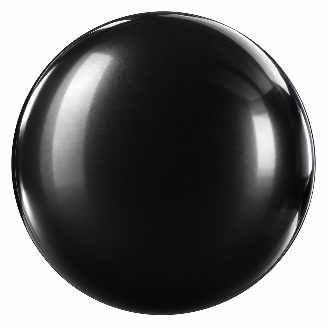 Glossy Deep Black Painted Metal Texture 1