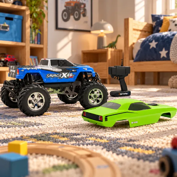 Remote Control Monster Truck Toy 3D Model back