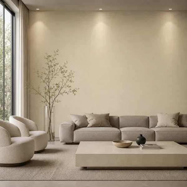 Warm Ivory Fine Grain Plaster Texture back
