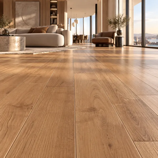 Warm Honey Straight Plank Oak Parquet Texture back
