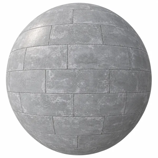 Light Cool Gray Weathered Staggered Concrete Block Texture