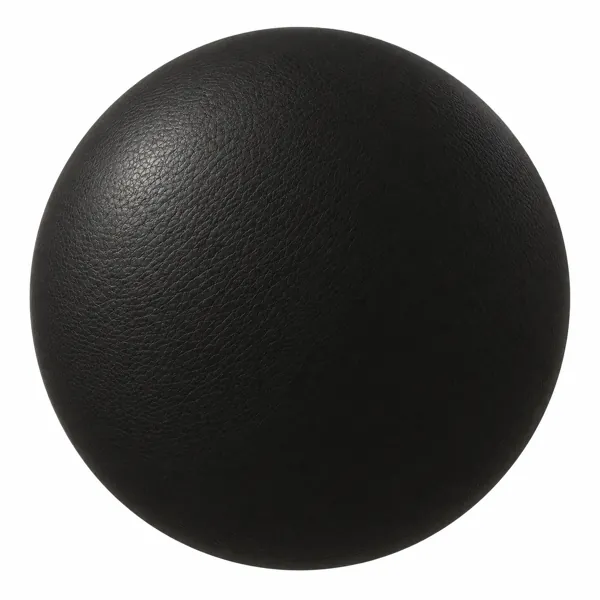 Deep Black Pebbled Grain Leather Texture