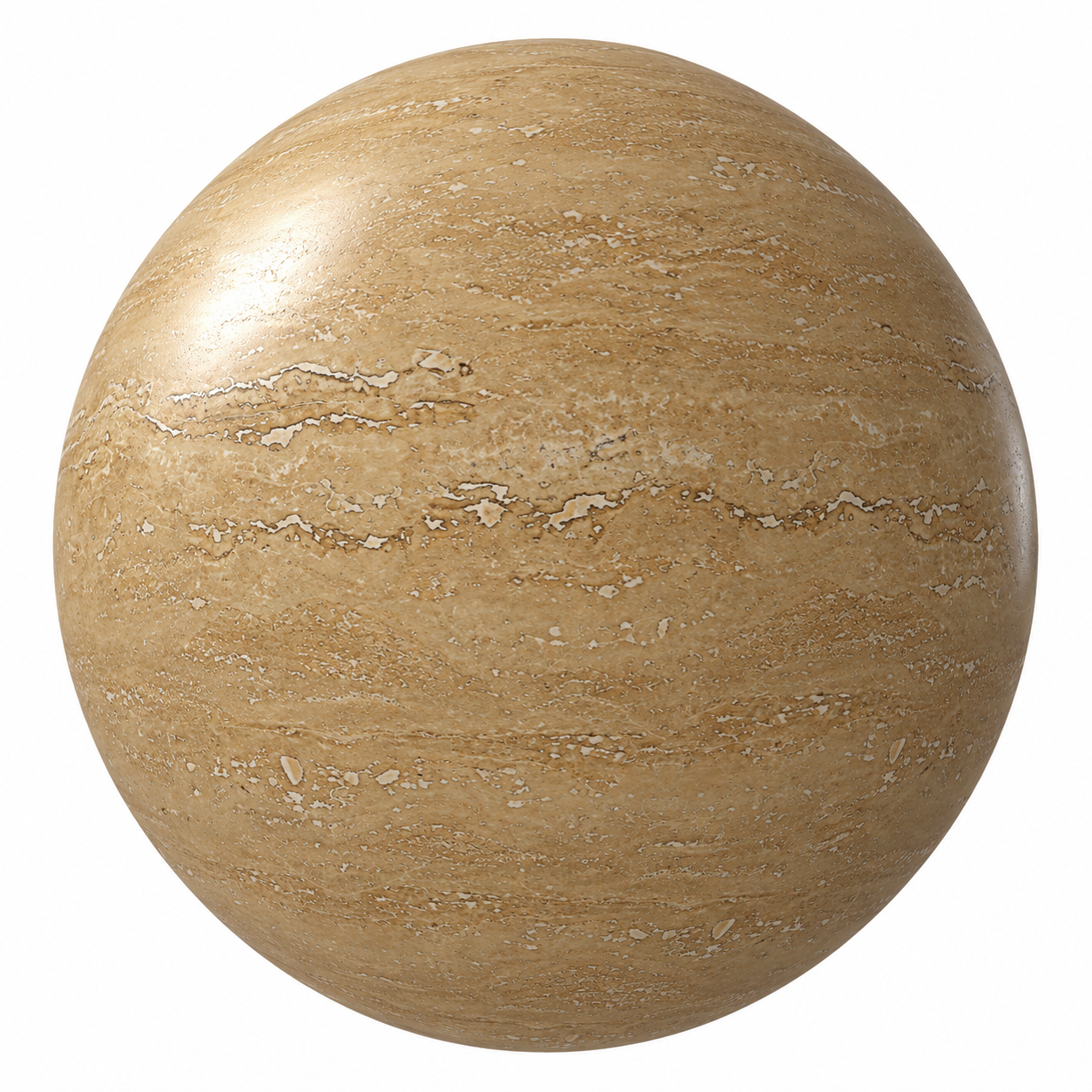 Honey Beige Travertine with Ivory Fissures Texture 1