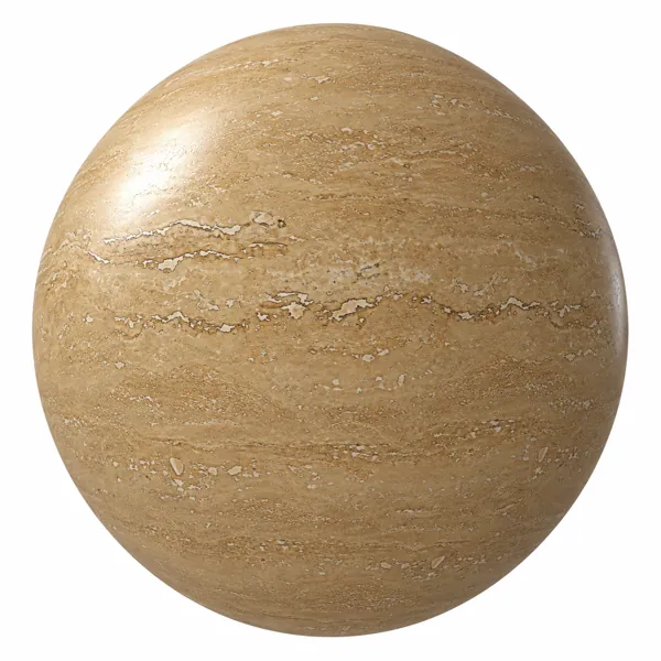 Honey Beige Travertine with Ivory Fissures Texture