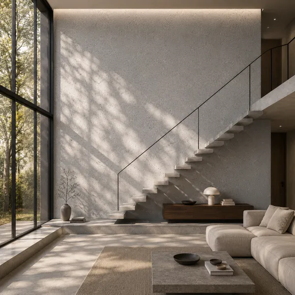 Light Grey Fine Aggregate Concrete Texture back