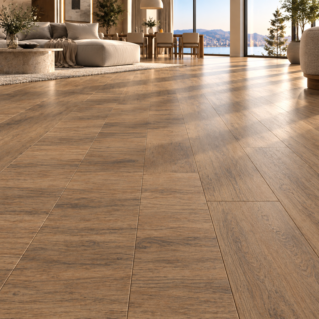 Warm Taupe Fine Grain Parquet Texture 2