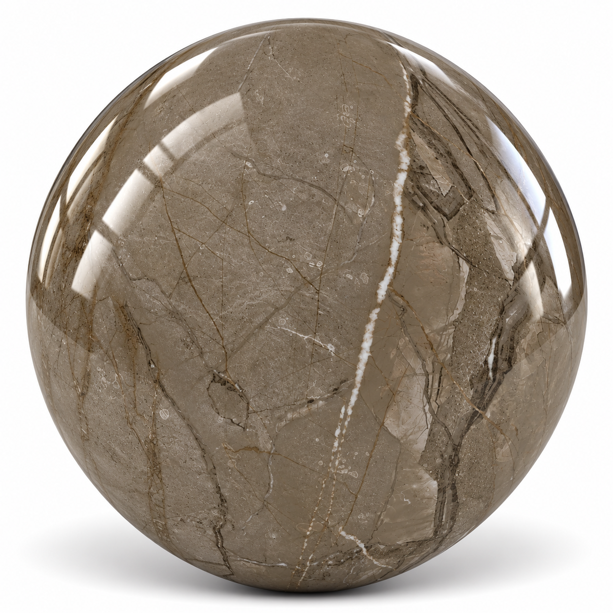 Taupe Brown Fractured Vein Ceramic Texture