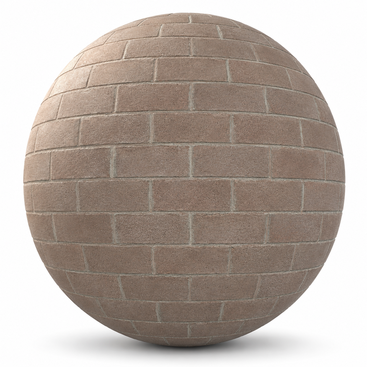 Dusty Brown Stone Brick Texture – Pale Gray Mortar Texture 1