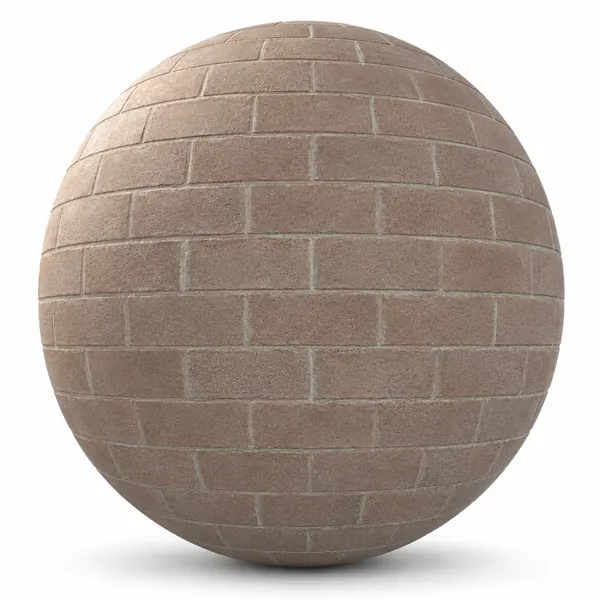 Dusty Brown Stone Brick Texture – Pale Gray Mortar Texture