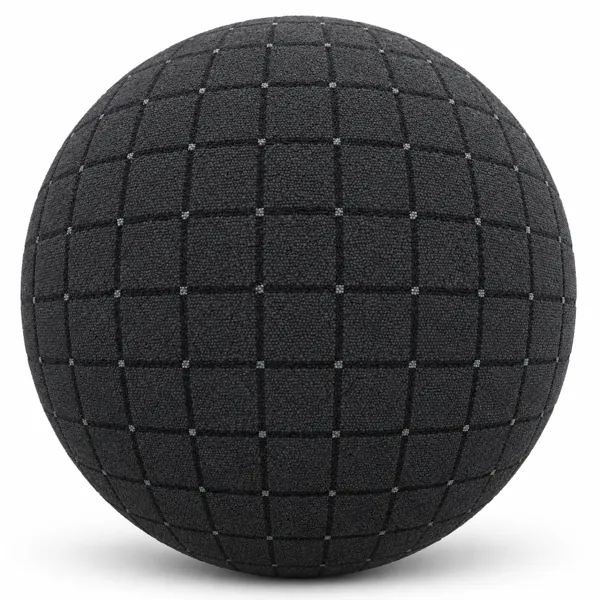 Charcoal Black Square Grid Carpet Texture