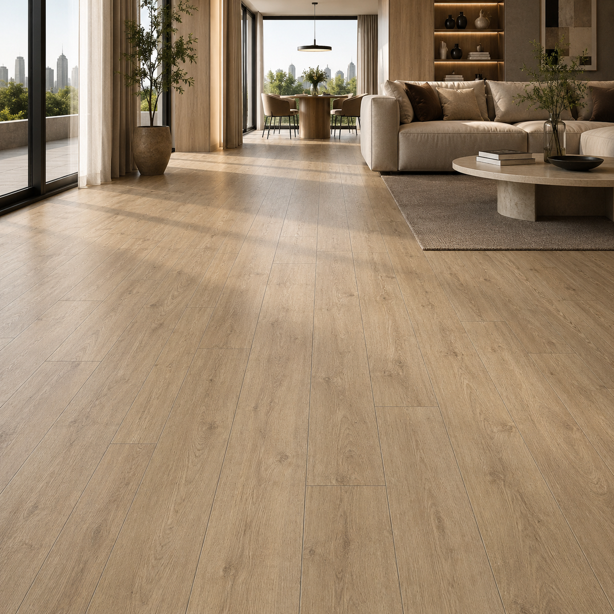 Light Beige Wood Parquet – Subtle Linear Grain Texture 2