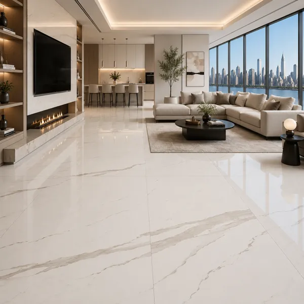 Ivory White Ceramic Texture – Soft Gray Veining Texture back