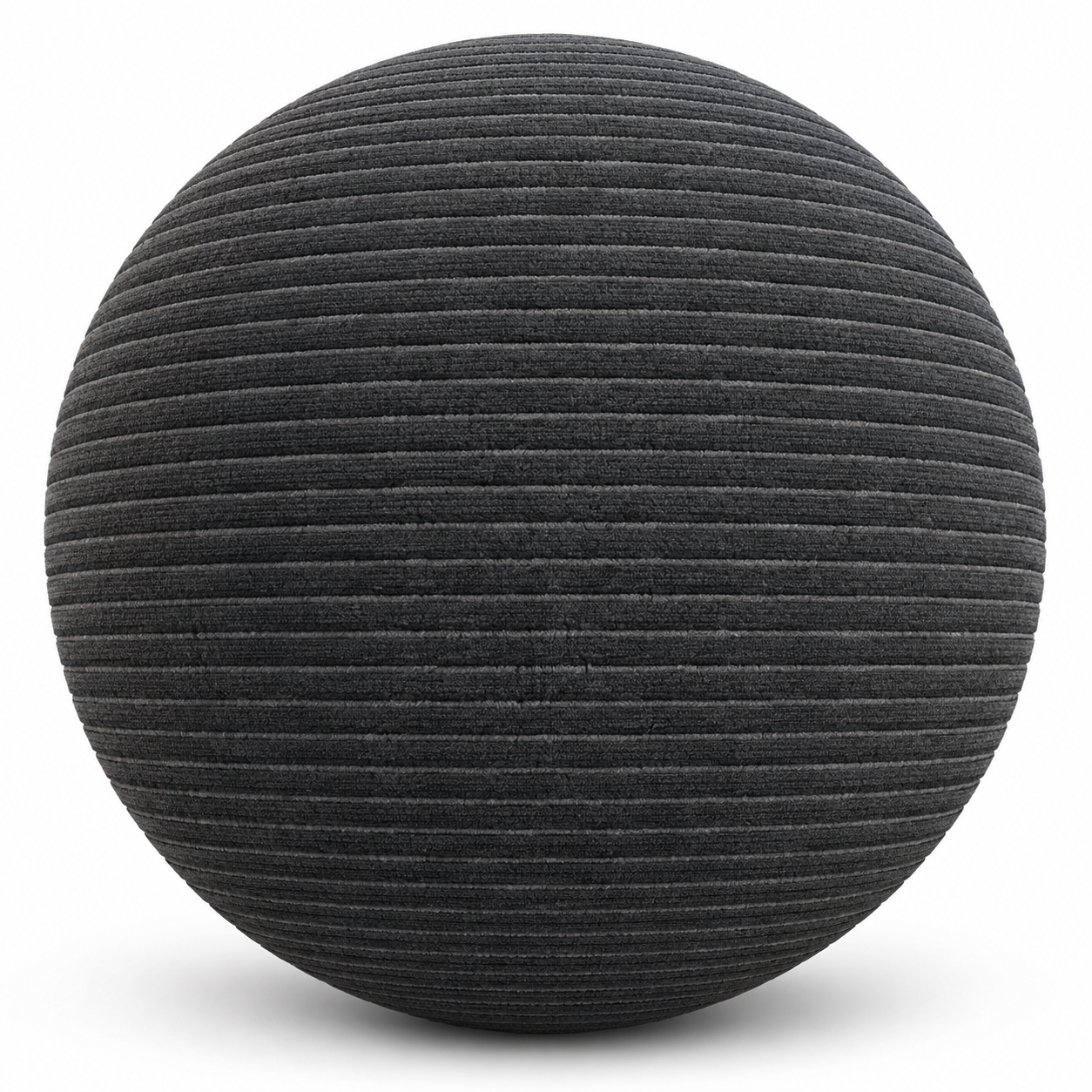 Charcoal Black Horizontal Ribbed Carpet Texture 1
