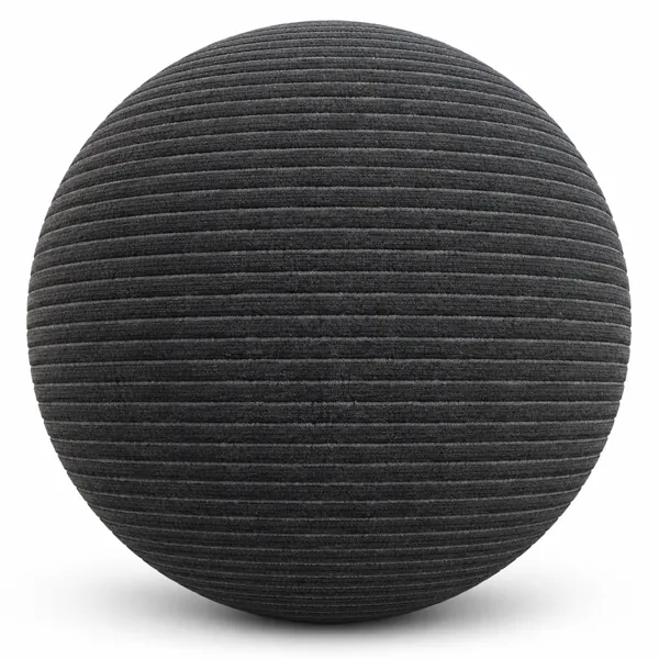 Charcoal Black Horizontal Ribbed Carpet Texture