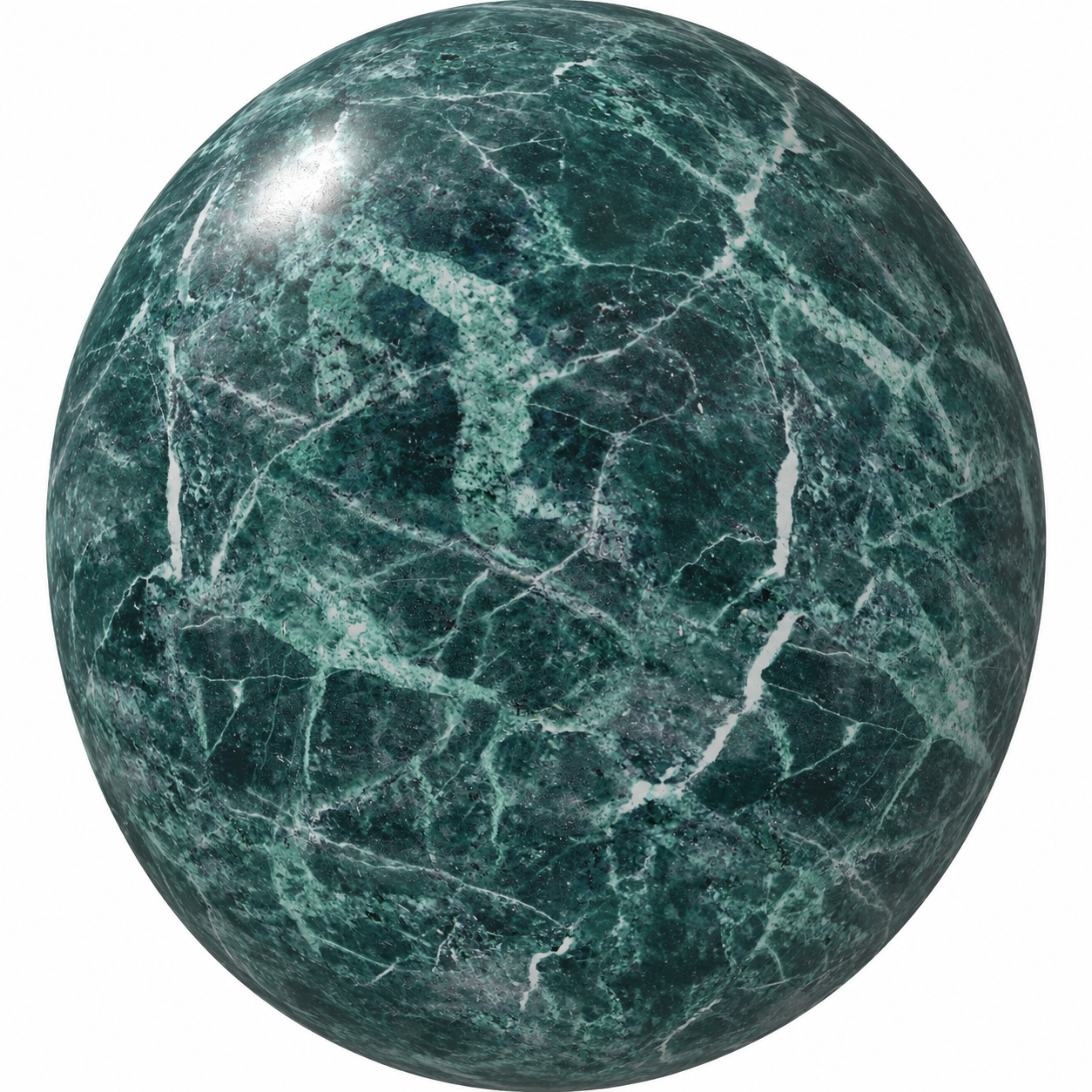 Deep Emerald Fractured Vein Marble Texture