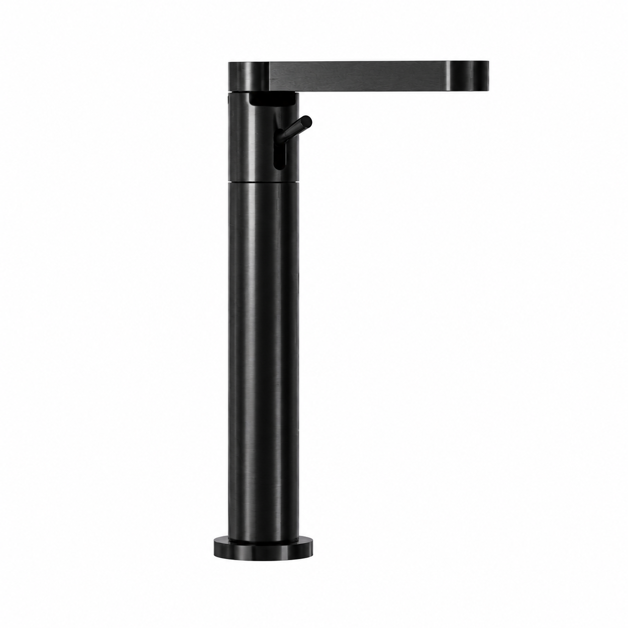 Black Kitchen Faucet – Tall Flat Spout 3D Model 3