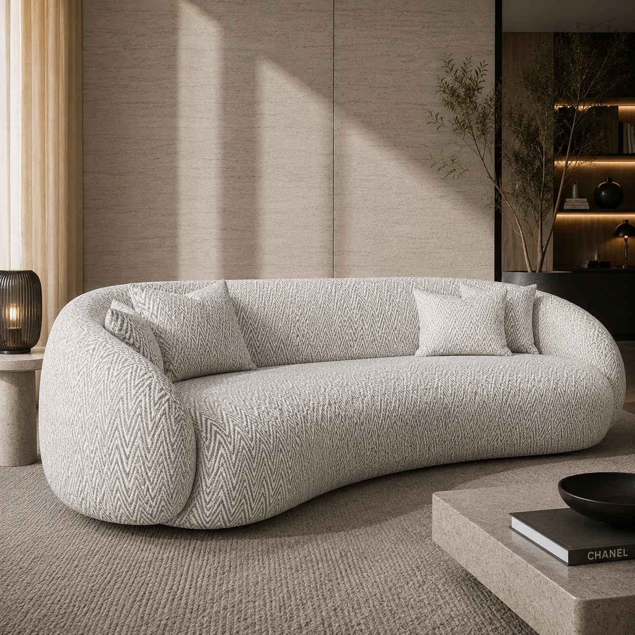 Fine Herringbone Weave Light Gray Fabric Texture 2