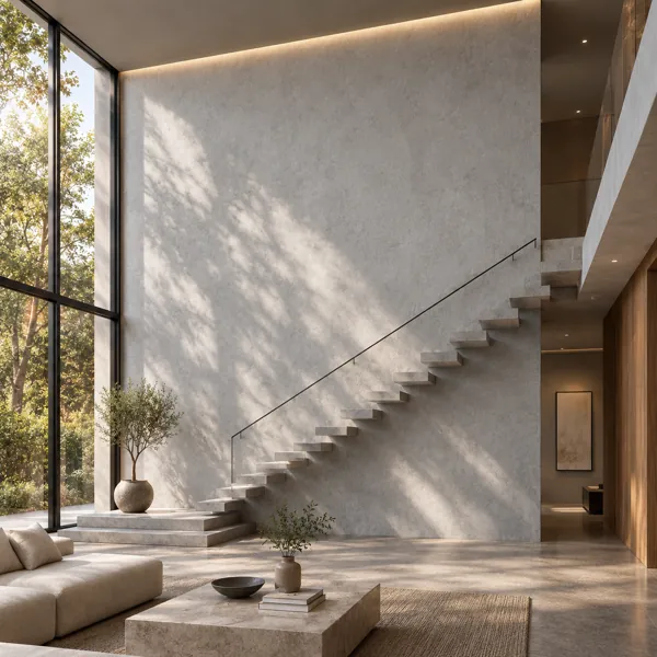 Light Silver Grey Fine Mottled Concrete Texture back
