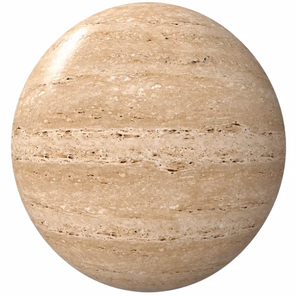 Golden Sand Beige Travertine Porous Horizontal Vein Texture