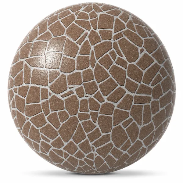 Warm Brown Irregular Flagstone Texture