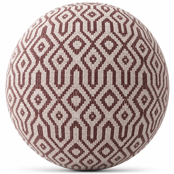 Ivory Brown Diamond Weave Geometric Fabric Texture