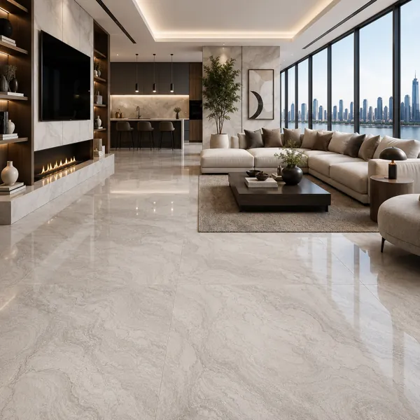 Light Beige Ceramic Texture – Soft Layered Veining Texture back